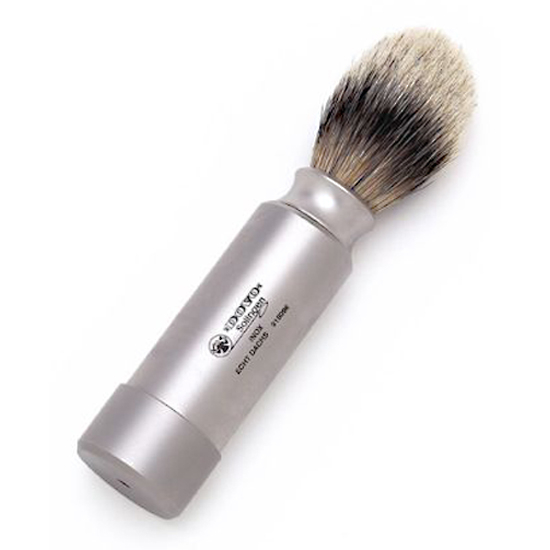 4280 Dovo Silver Tipped Badger Travel Shave Brush | Dovo Shave Brushes